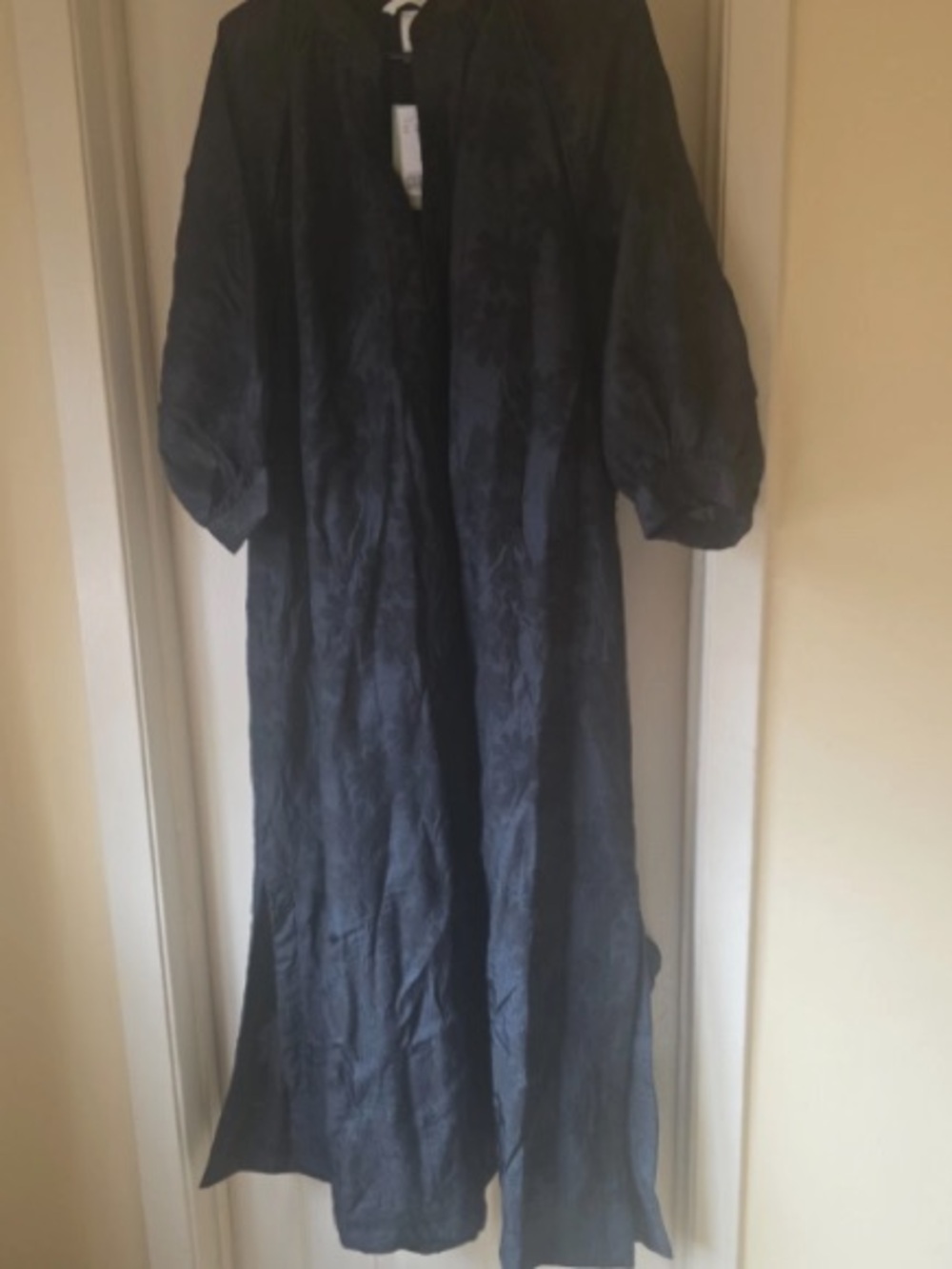 Womens Black Long Sleeve Midi Dress